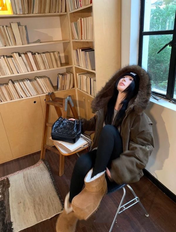 熊熊毛大毛領外套 