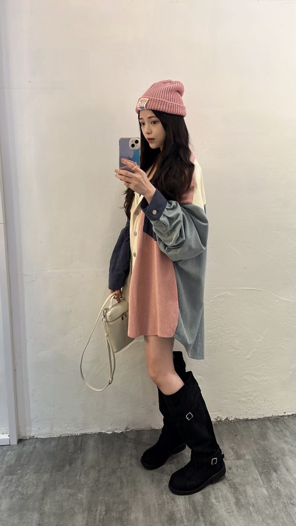 T011.麂皮復古長靴 