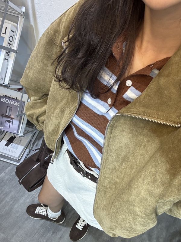 V07.簡約麂皮外套 