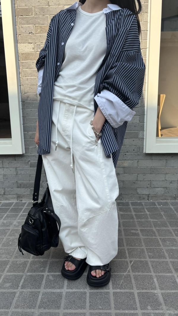 領袖配色條紋摁 