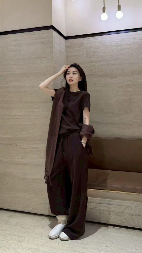 素面厚磅兩件套 