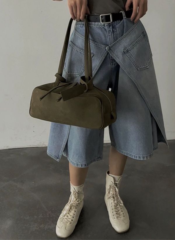 V031.水洗牛皮長提包（沙發感皮革） 