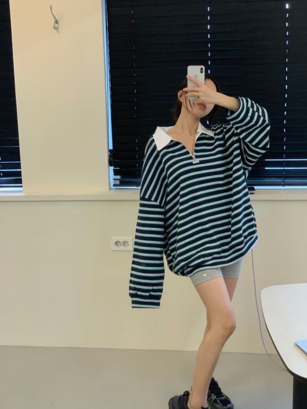 POLO領條紋衣 