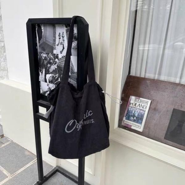 水蜜桃絨帆布包 