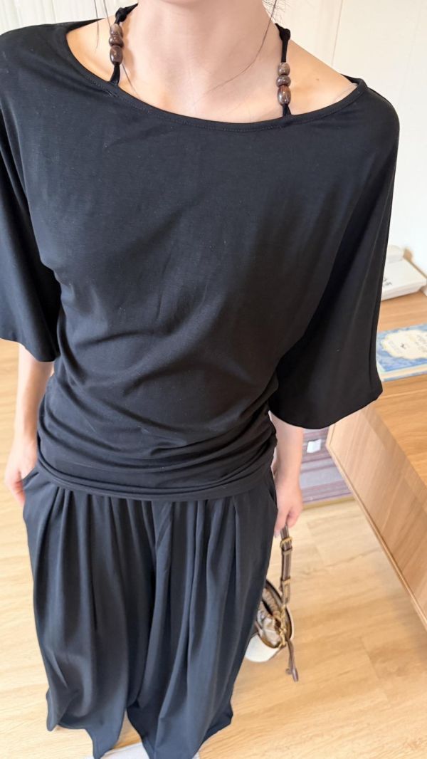 綁帶顯瘦套裝 