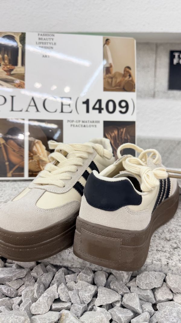 牛皮增高德訓鞋 