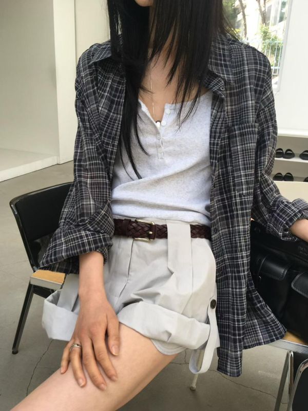 牛皮編織皮帶 
