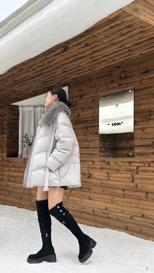 羊猄皮顯瘦神器長靴 