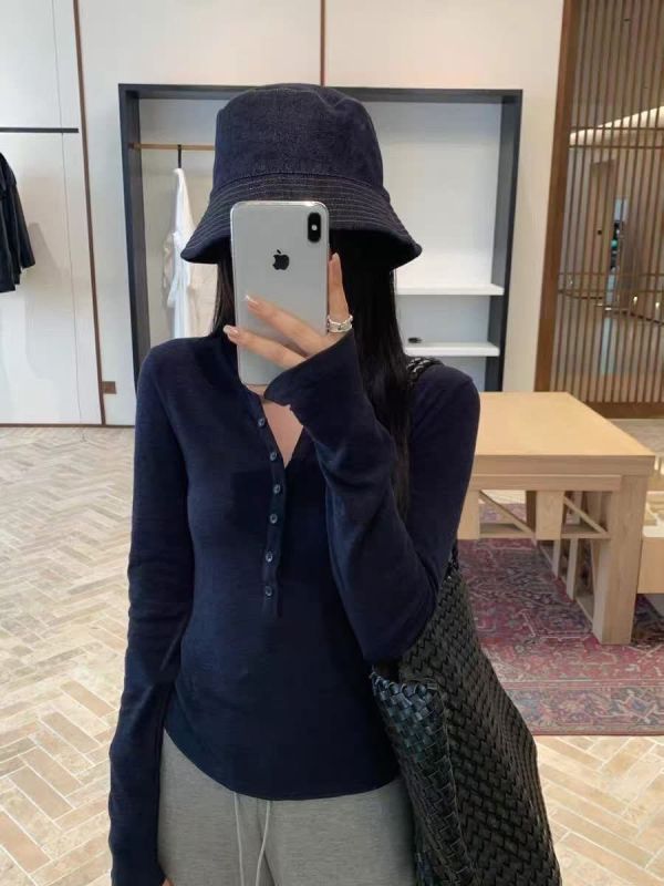 羊絨前釦發熱衣 