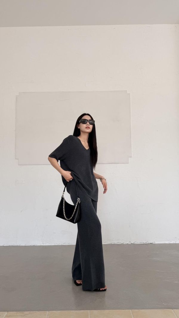 紐結真皮高跟涼鞋 