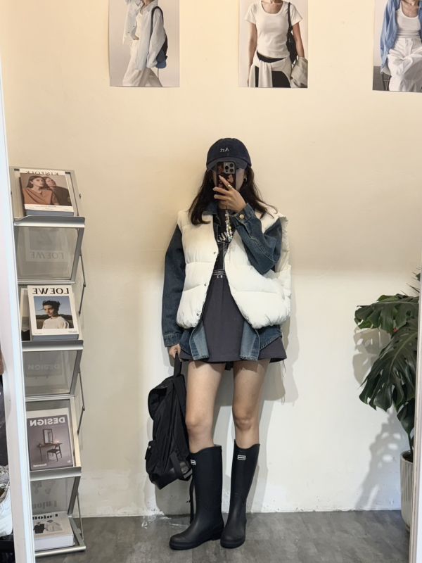 V023.牛仔襯＋鋪棉背心 