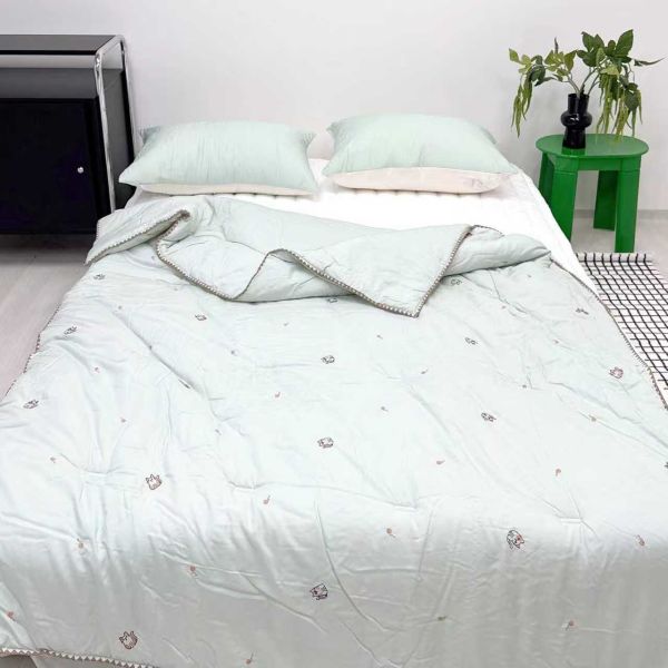 U08.刺繡貓咪四季被 