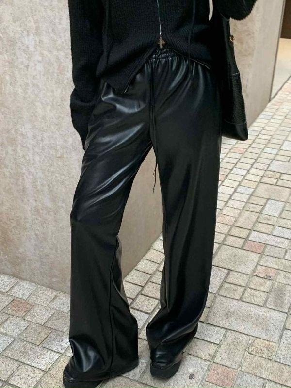 巨顯瘦皮長褲（檔口賣四年大推） 