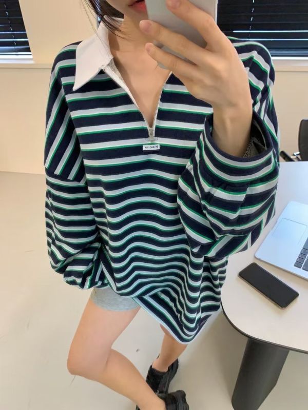 POLO領條紋衣 