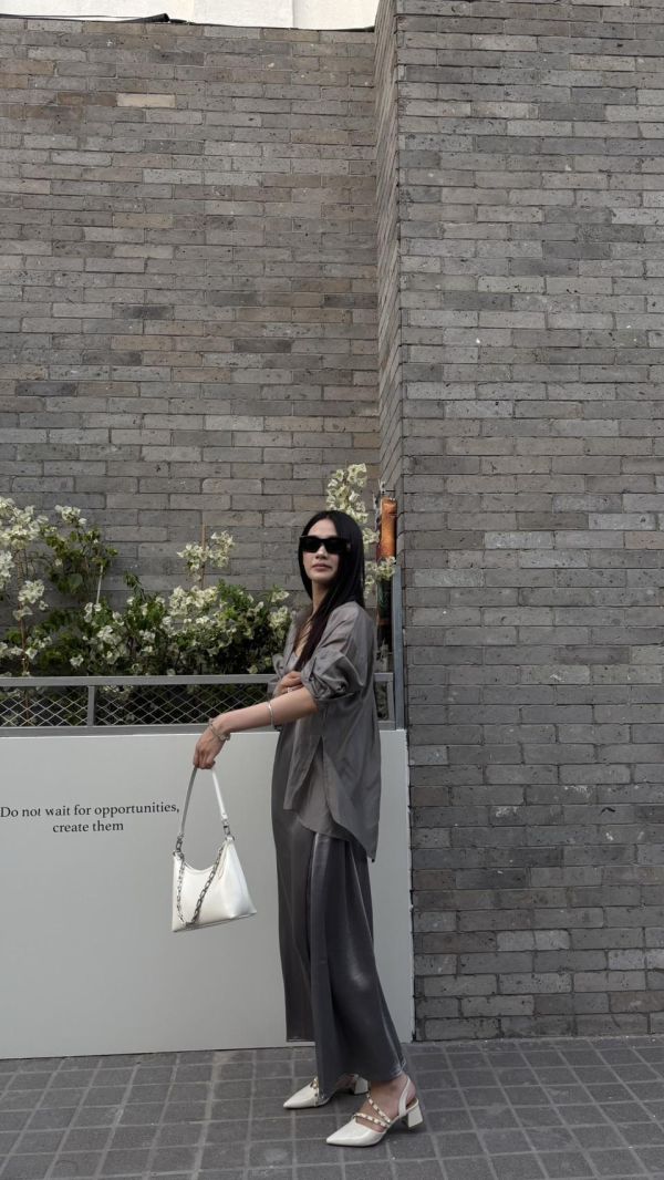 絲綢附帶洋（銀色） 