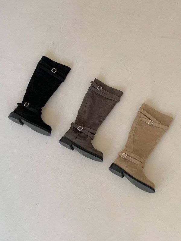 T011.麂皮復古長靴 