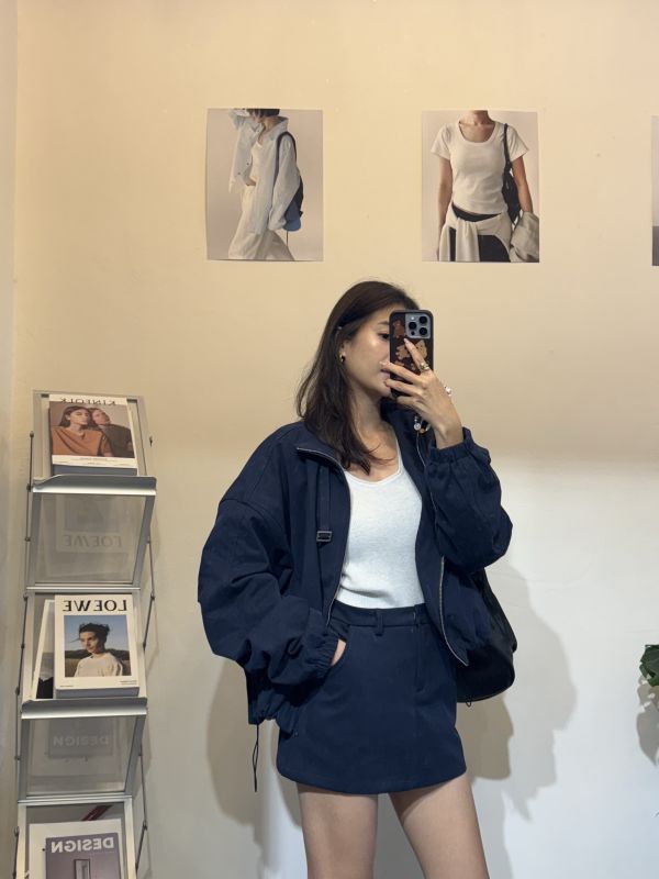 設計感外套短褲裙ＳＥＴ 