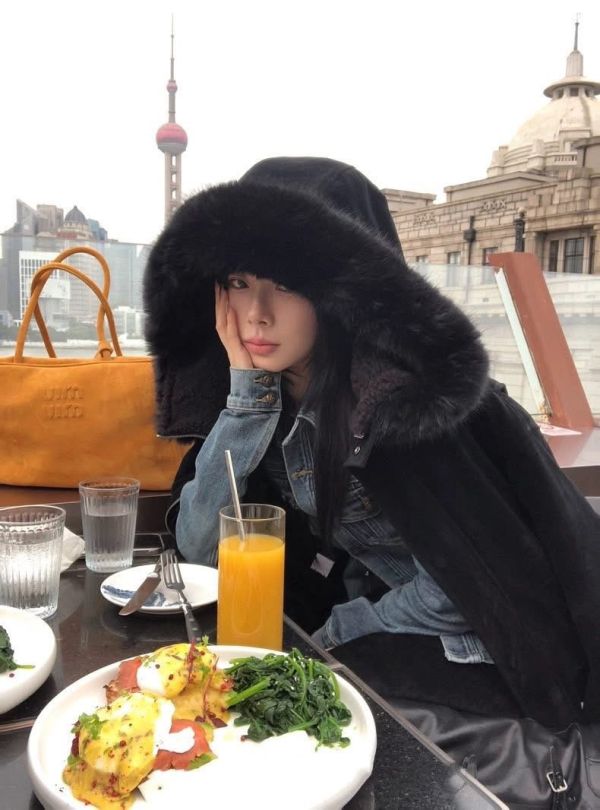 熊熊毛大毛領外套 