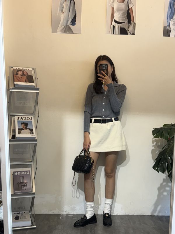 Ｖ領釦針織上衣 