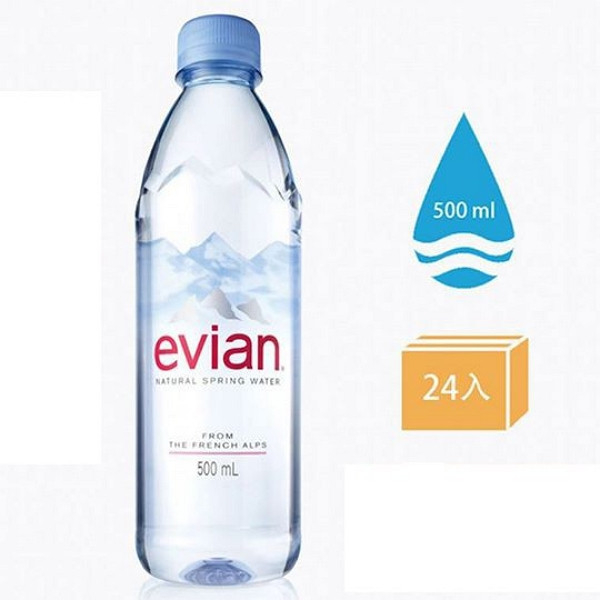 evian 依雲礦泉水500MLx24入 