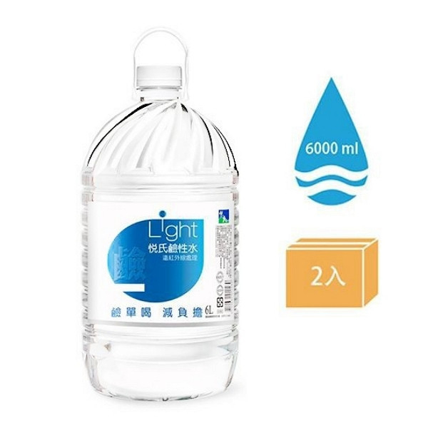悅氏鹼性水家庭號 6Lx2入 