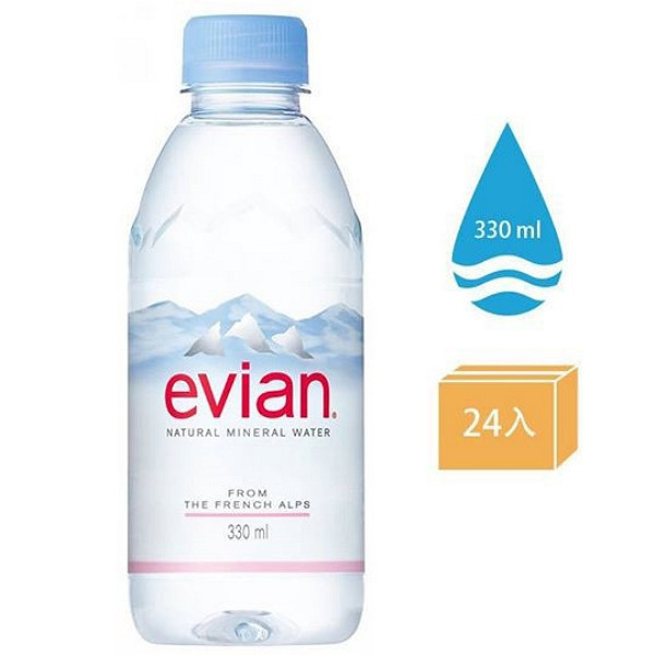 evian 依雲礦泉水 330MLx24入 