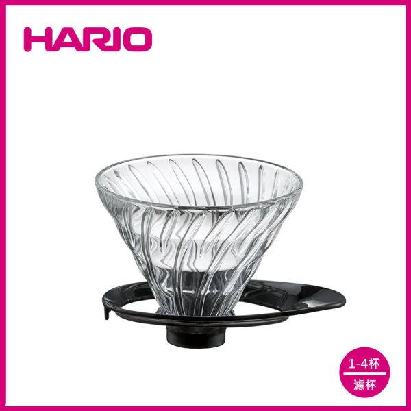 【HARIO】V60旋風黑02玻璃濾杯 濾杯, HARIO, V60