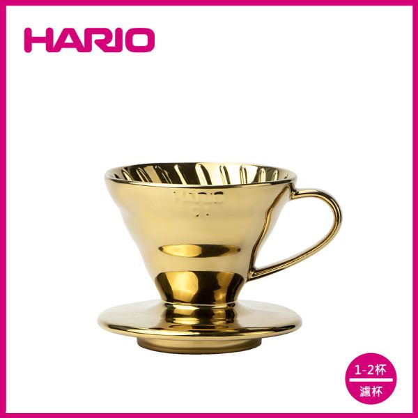 【HARIO】V60鈦金01磁石濾杯 / VDC-01-GO-TW 濾杯, HARIO, V60