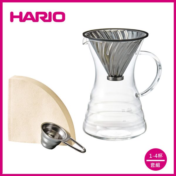 【HARIO】V60金屬濾杯咖啡壺組 濾杯, HARIO, V60, 咖啡套組