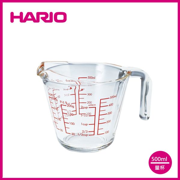 【HARIO】HARIO玻璃好握量杯500 玻璃碗, HARIO, 量杯, 耐熱玻璃, 調理碗, 倒油