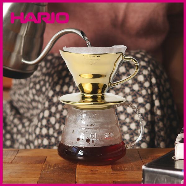 【HARIO】V60鈦金01磁石濾杯 / VDC-01-GO-TW 濾杯, HARIO, V60