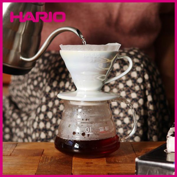 【HARIO】V60白色01磁石濾杯 濾杯, HARIO, V60