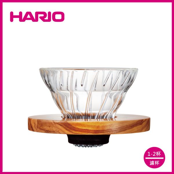 【HARIO】V60橄欖木01玻璃濾杯 濾杯, HARIO, V60