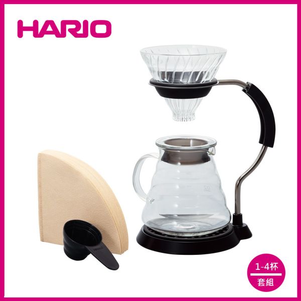 【HARIO】V60玻璃濾杯手沖咖啡壺組 濾杯, HARIO, V60, 咖啡套組