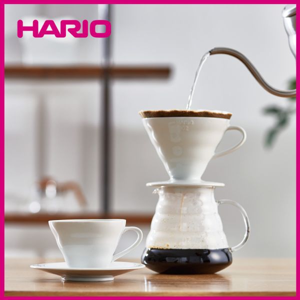 【HARIO】V60白色02磁石濾杯 濾杯, HARIO, V60
