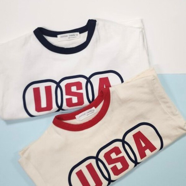 USA滾邊棉Tee 