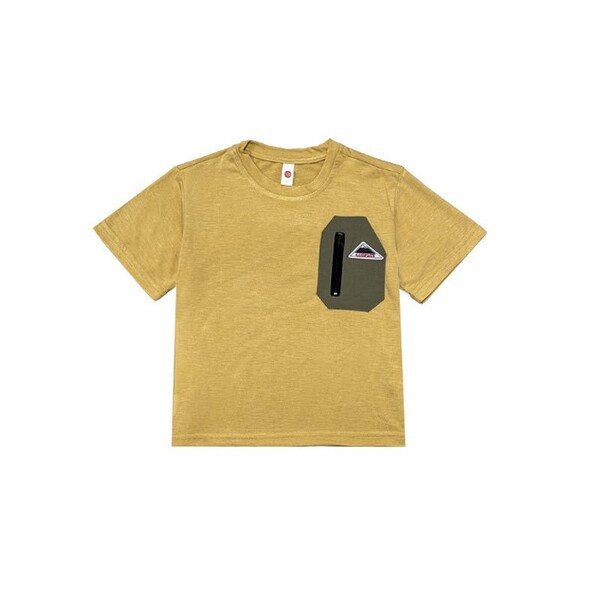 胸前小拉鏈設計登山棉Tee 