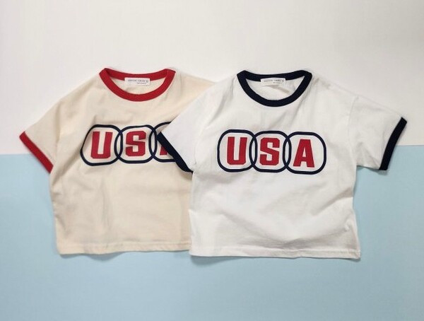 USA滾邊棉Tee 