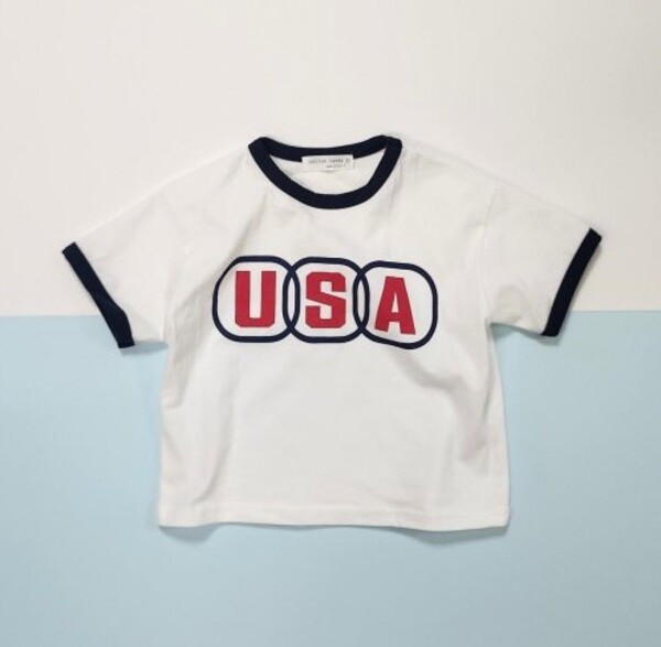 USA滾邊棉Tee 