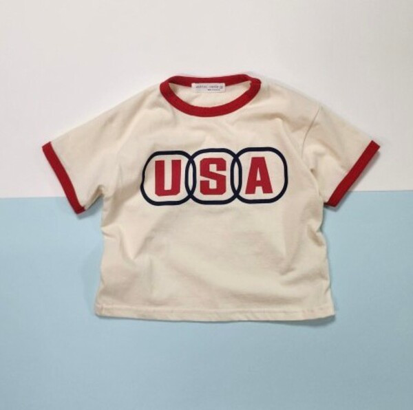 USA滾邊棉Tee 