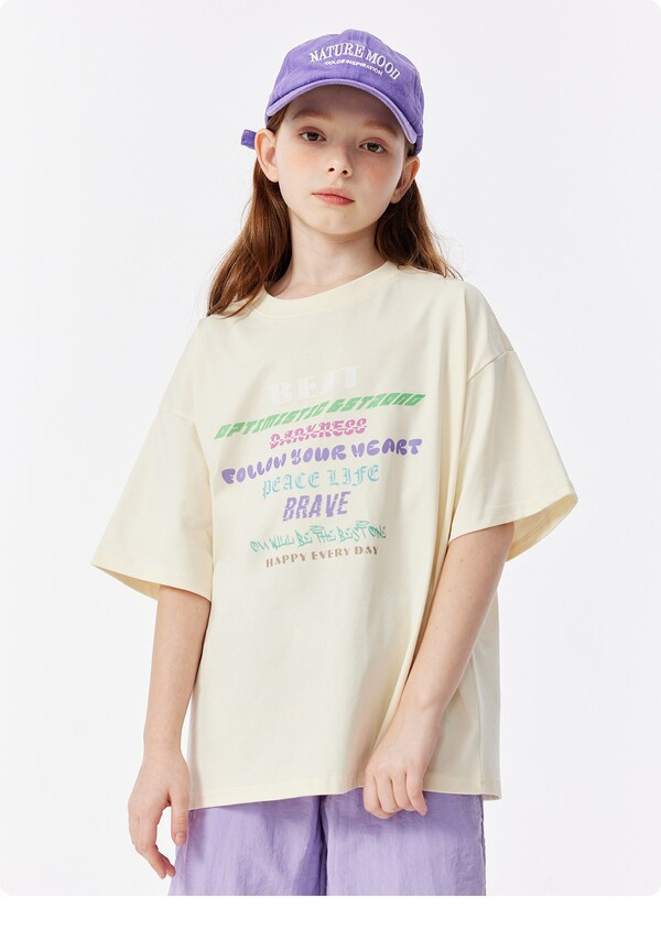 潮感圖案棉Tee 