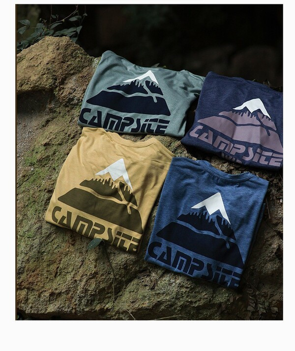 胸前小拉鏈設計登山棉Tee 