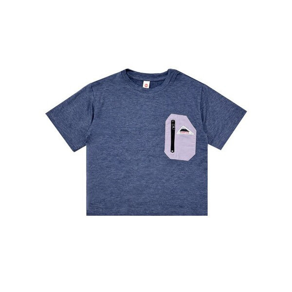 胸前小拉鏈設計登山棉Tee 