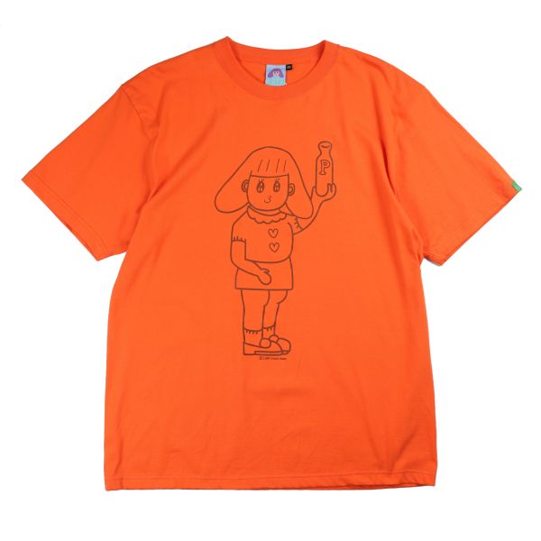 POKO ポコ大王 MILK TEE / (白/橘) ポコ大王 MILK TEE
