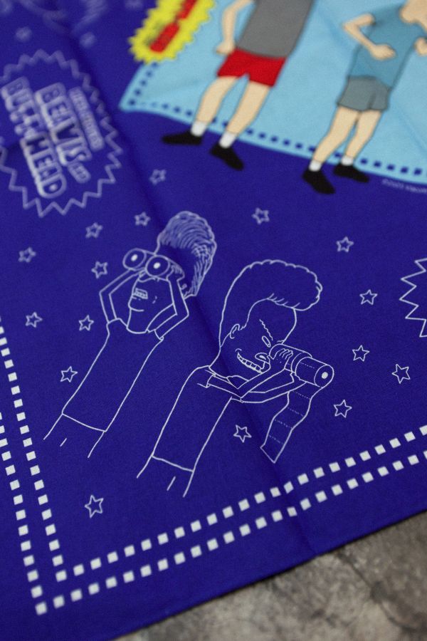 BEAVIS & BUTT HEAD 癟四與大頭蛋 方巾 BEAVIS & BUTT HEAD 癟四與大頭蛋 方巾