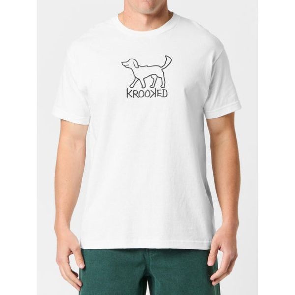 Krooked El Perro T-Shirt / (白) Krooked El Perro T-Shirt / (白)