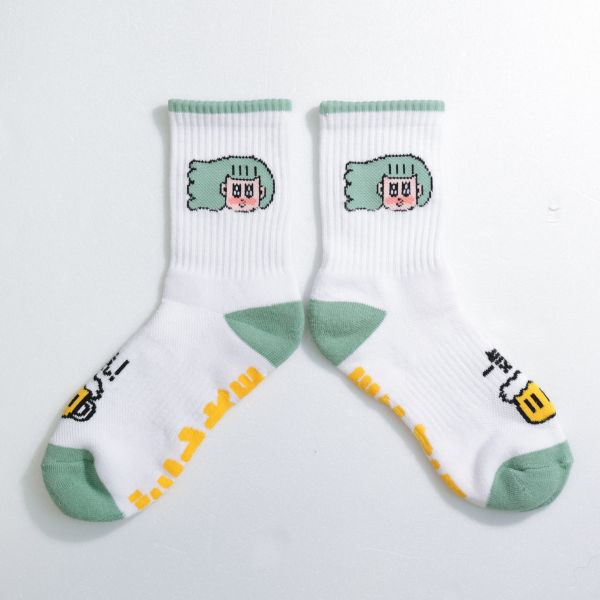 POKO ポコ大王 BEER ビール大王 SOCK 中筒襪 / (黑/白) ポコ大王 BEER ビール大王 SOCK 中筒襪 / (黑/白)
