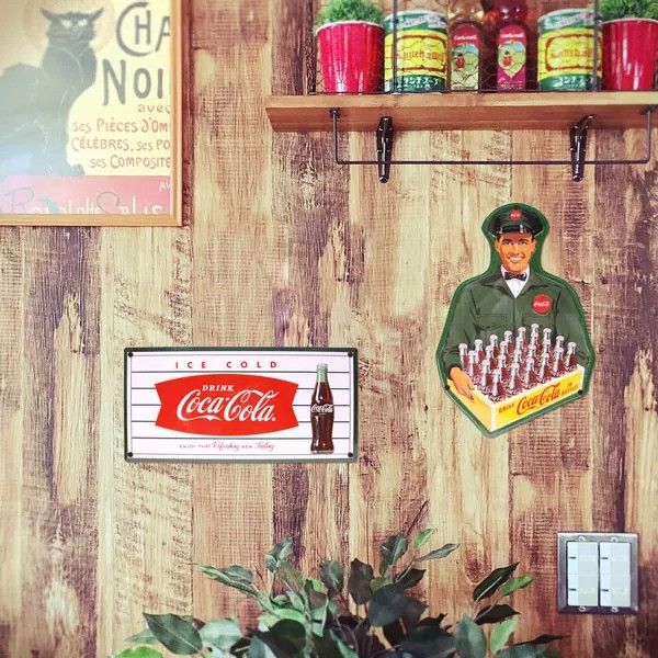 COCA COLA 可口可樂鐵牌 / 鐵皮裝飾 COCA COLA 可口可樂鐵牌 / 鐵皮裝飾