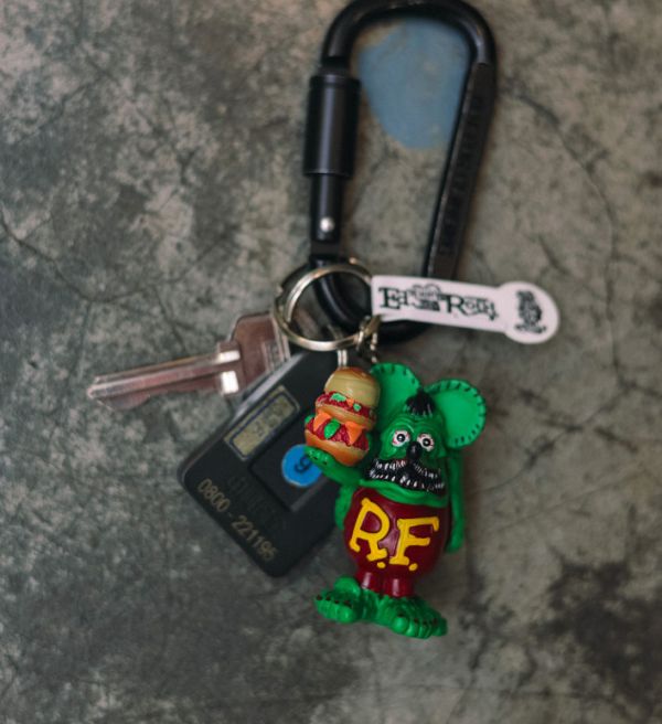 RAT FINK R.F. 老鼠芬克 漢堡吊飾 / 鑰匙圈 RAT FINK R.F. 老鼠芬克 漢堡吊飾 / 鑰匙圈