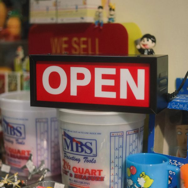 AMERICAN LOUNGE SIGN OPEN 小燈箱 AMERICAN LOUNGE SIGN OPEN 小燈箱